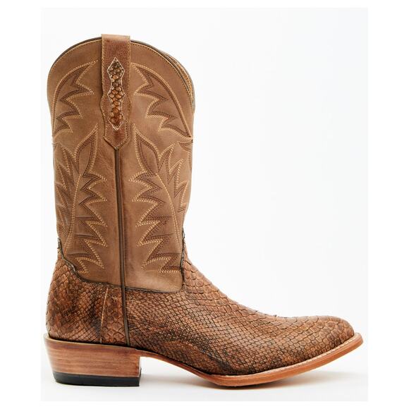 NEW Cody James Mens Exotic Python Western Boots Brown Round Toe Leather 8D‎ main image 5